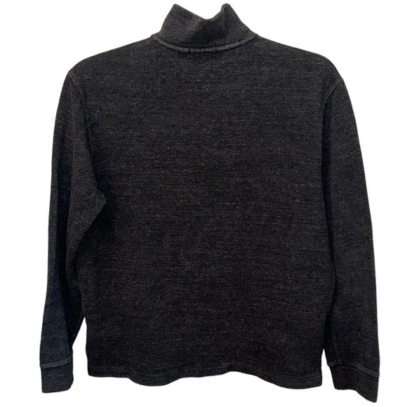 Polo Ralph Lauren Cotton 1/4 Zip Grey Mock Neck Sweater Size Large - Picture 3 of 5
